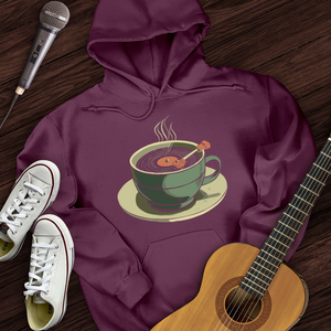 Coffee Cup Record Player Hoodie