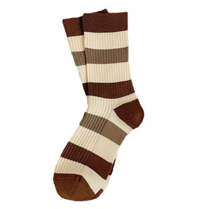 Coffee Shop Striped Socks