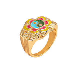 Flower Yin Yang Ring