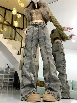 Grunge Wide Leg Jeans