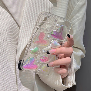 Heart Glitter iPhone Case