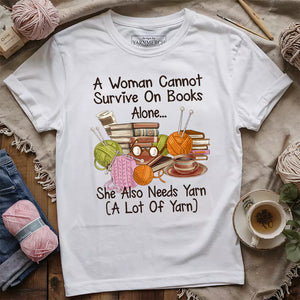 Books & Yarn Lover T-shirt