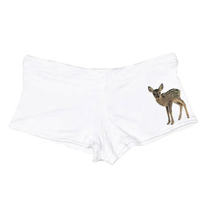 Fawn Print Y2K Micro Shorts