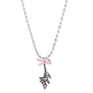 Kitten & Bow Necklace