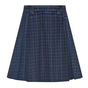 Preppy Style Checkered Kilt Skirt