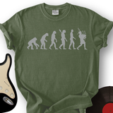 Evolution with Bagpipe T-Shirt