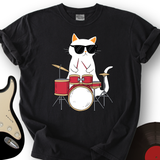 Drummer Cat T-Shirt