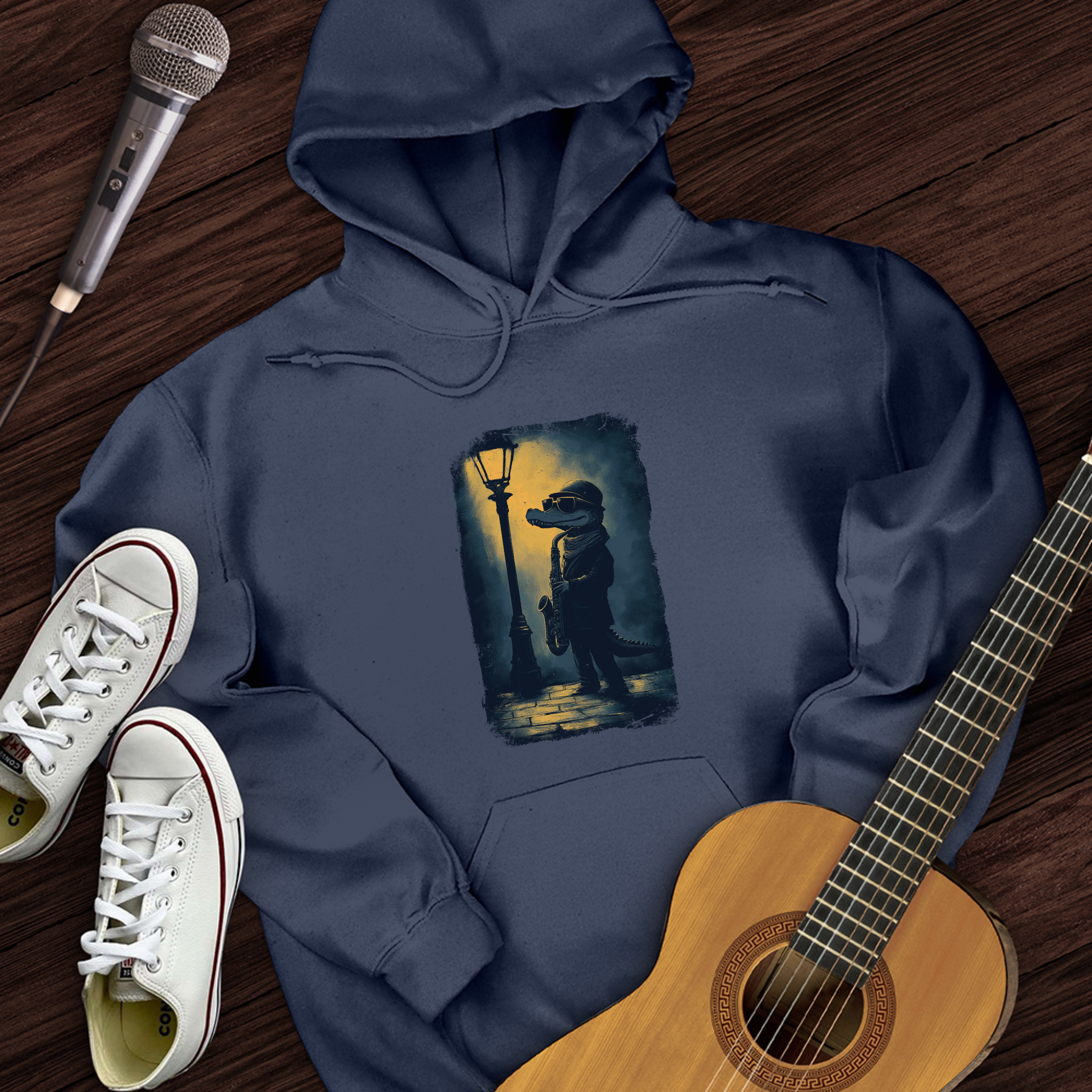 Crocodile Saxophone Hoodie