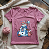 Frost and Knit Lady V-neck