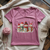 Yarny Snow Crew Lady V-neck