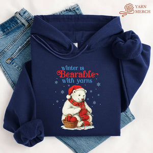 Bearable With Yarns Hoodie