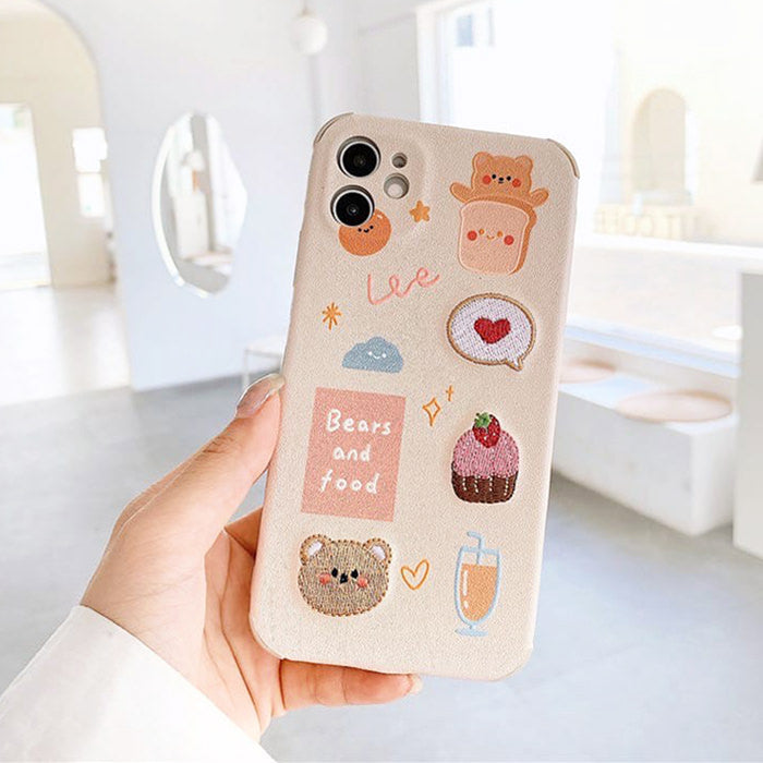 Bears & Food iPhone Case