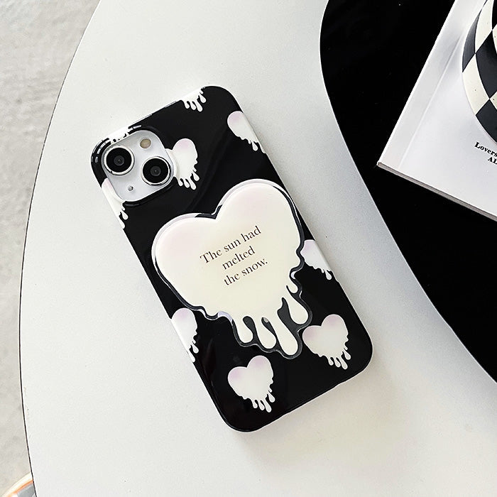 Black & White Heart iPhone Case