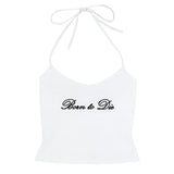 Born to Die Y2K Halter Top