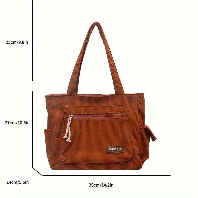 Corduroy Tote Bag