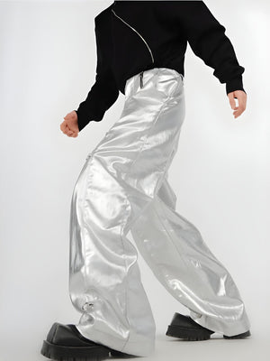 Cyberpunk Zip-Up Parachute Pants