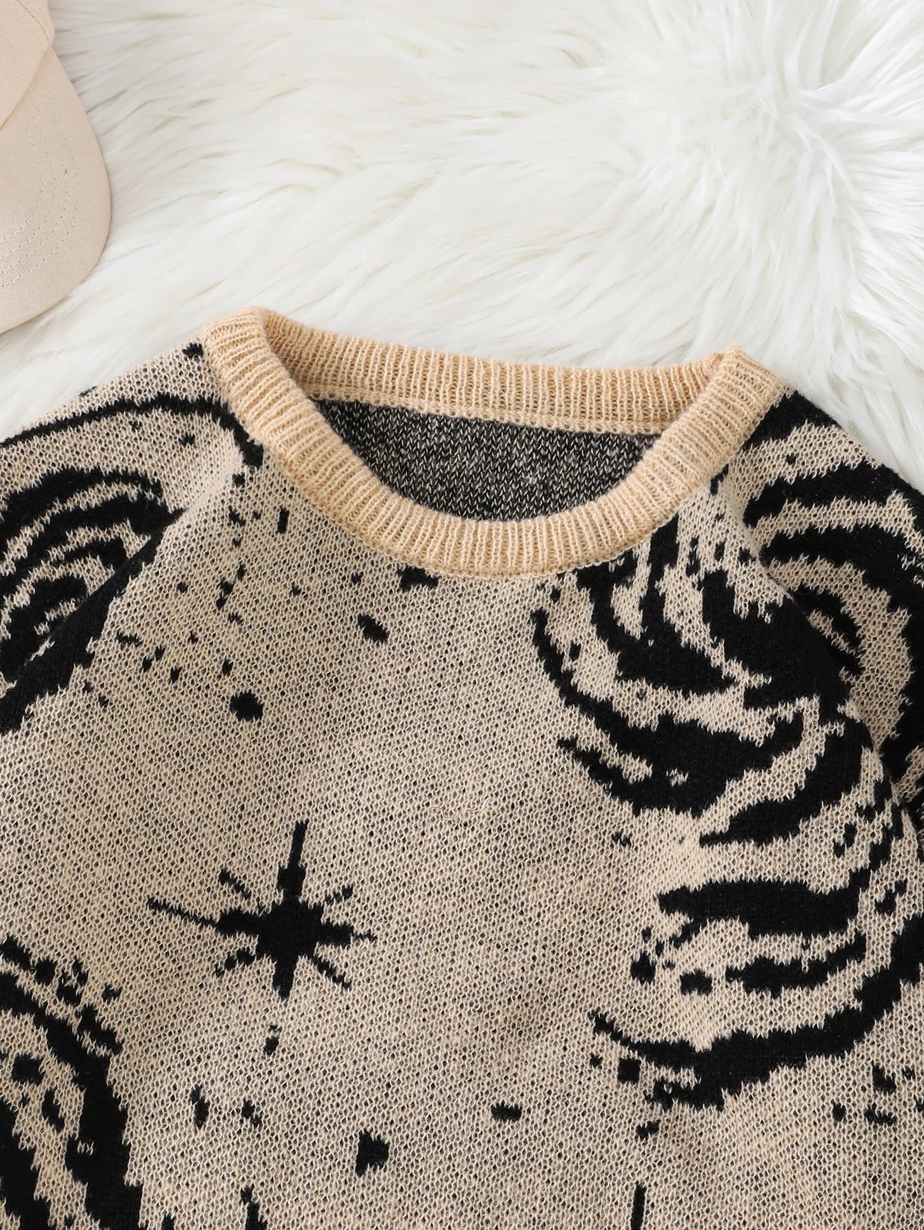 Distressed Pullover Sweater