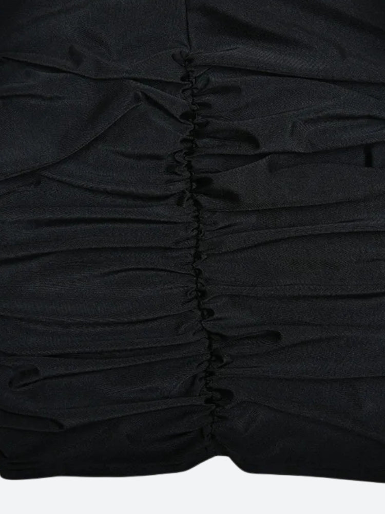 Draped Bodycon Mini Dress