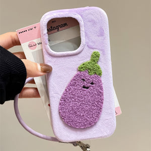 Fuzzy Aubergine iPhone Case