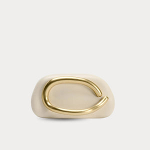 Gold Handle Clutch Bag