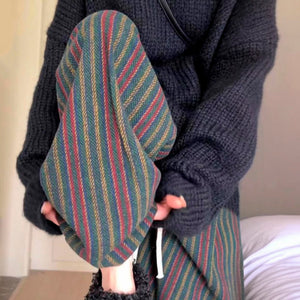 Grandma Vintage Stripe Wide Leg Pants