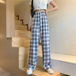 Grunge Aesthetic Plaid Pants