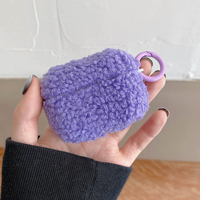 Lavender Fuzzy AirPods Case