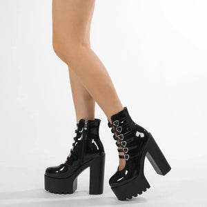 Multi Strap Platform Heels