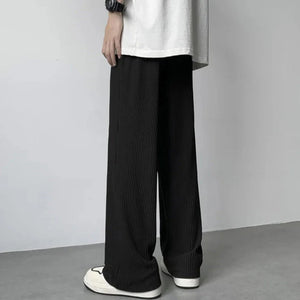 Pleated Straight Leg Pants