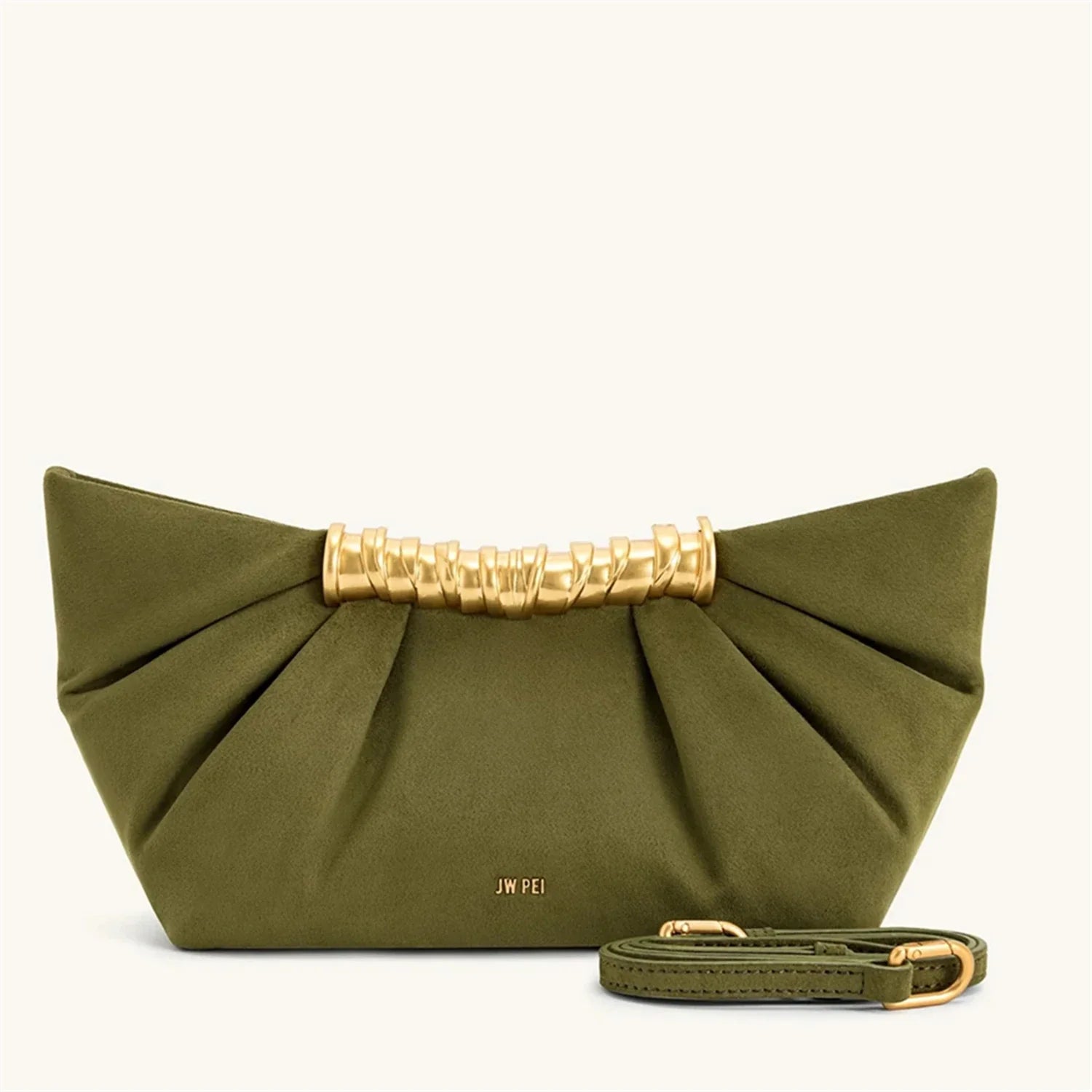 Ruched Clutch Bag