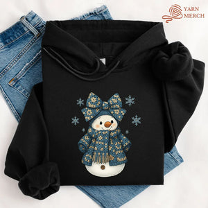 Snowman Crocheter Hoodie