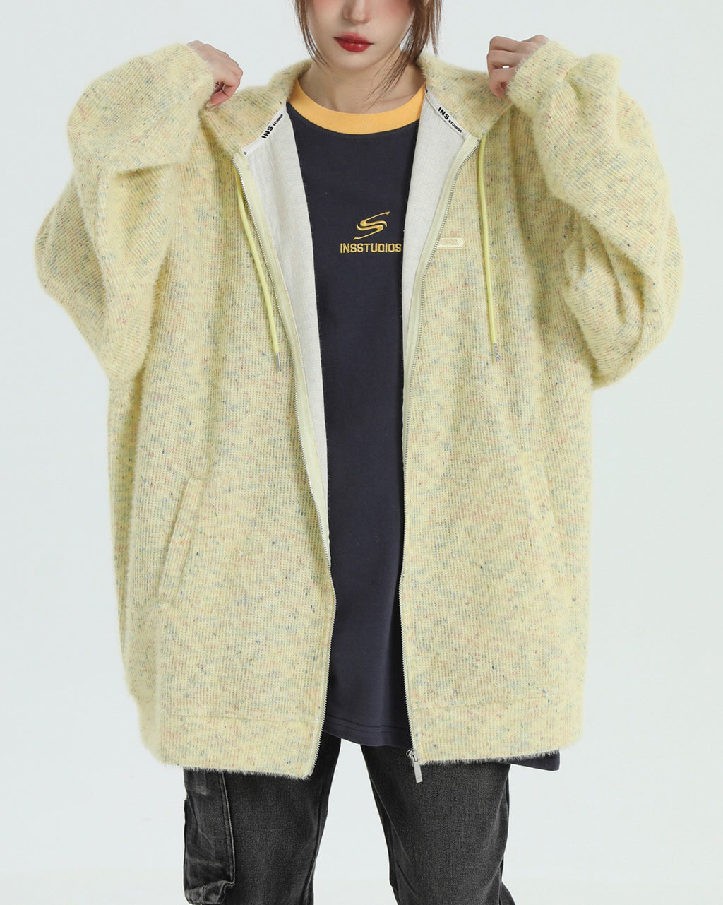 Casual Friday Knit Zip Hoodie