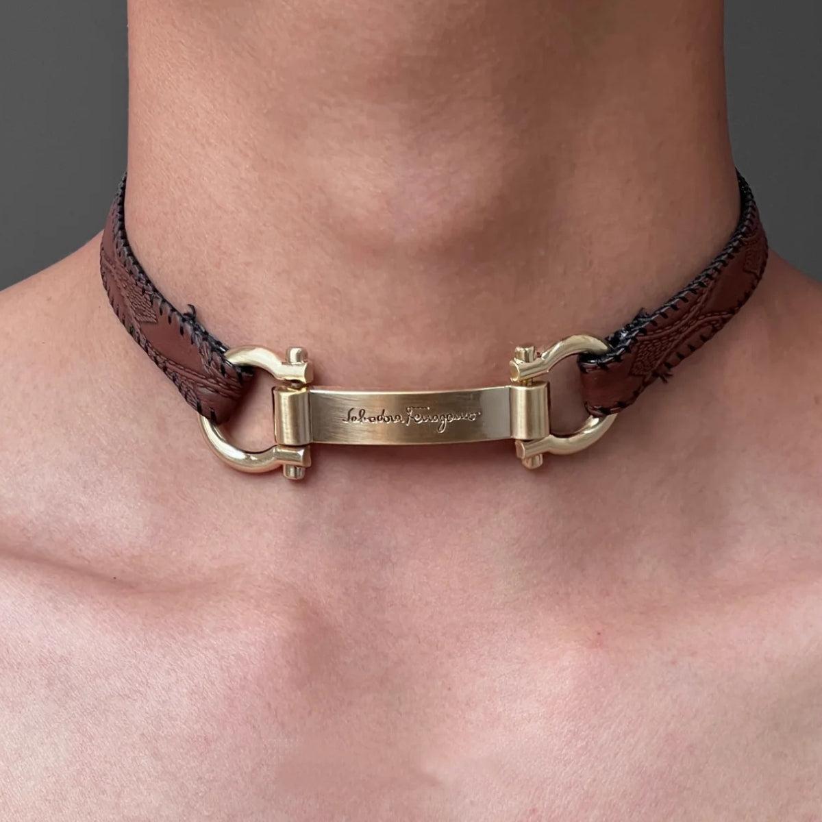 Tag Choker Necklace