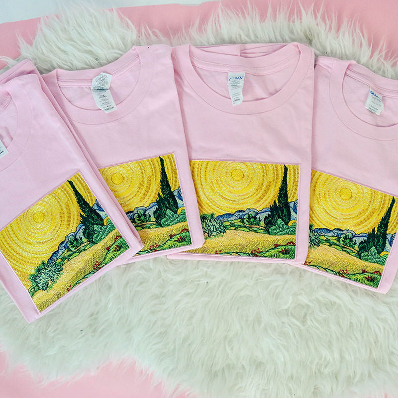 Wheat Field with Cypresses Tee