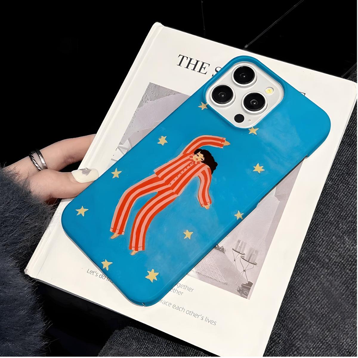 Woman In Pajamas Phone Case
