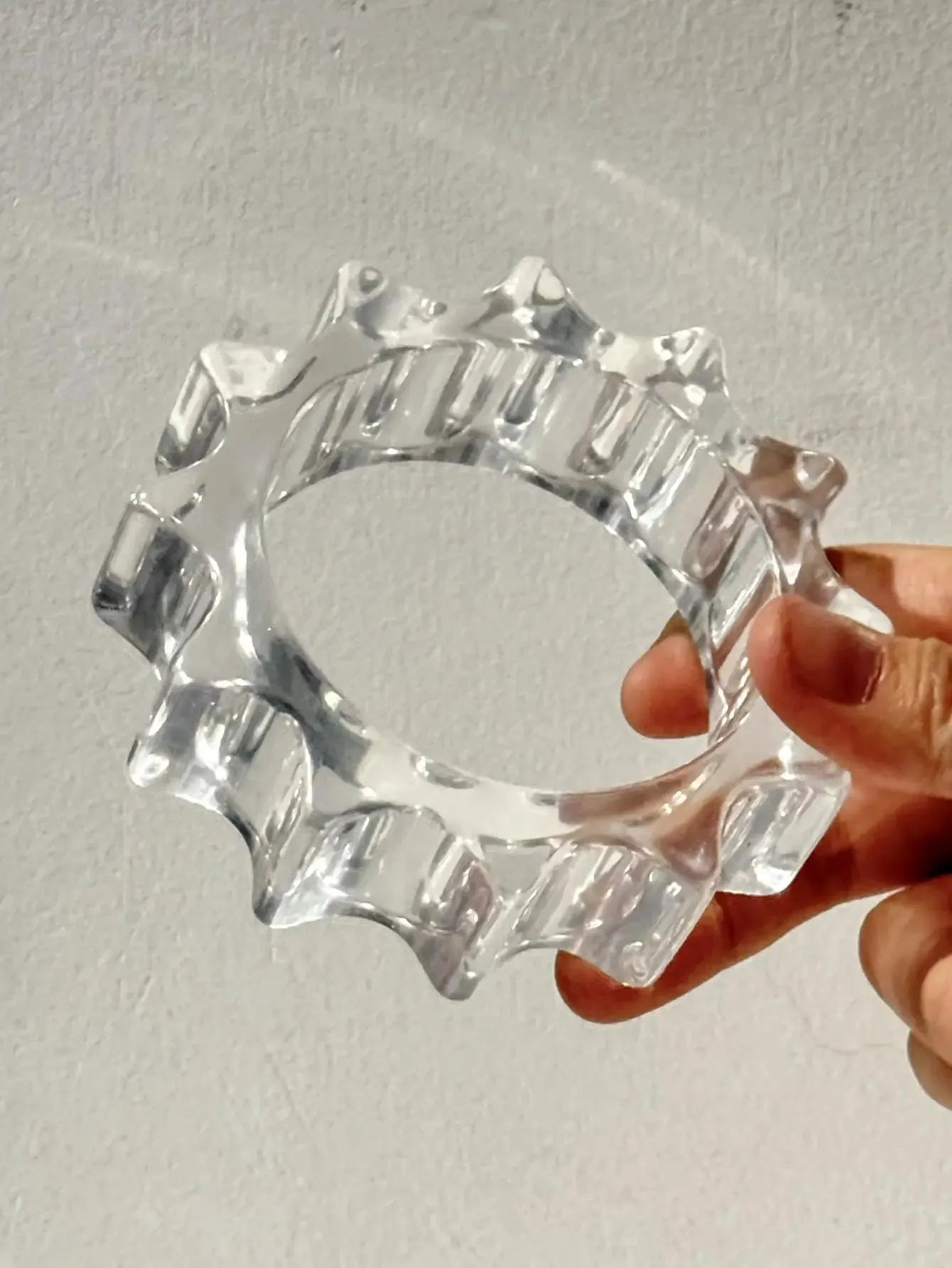 Y2K Clear Resin Bracelet