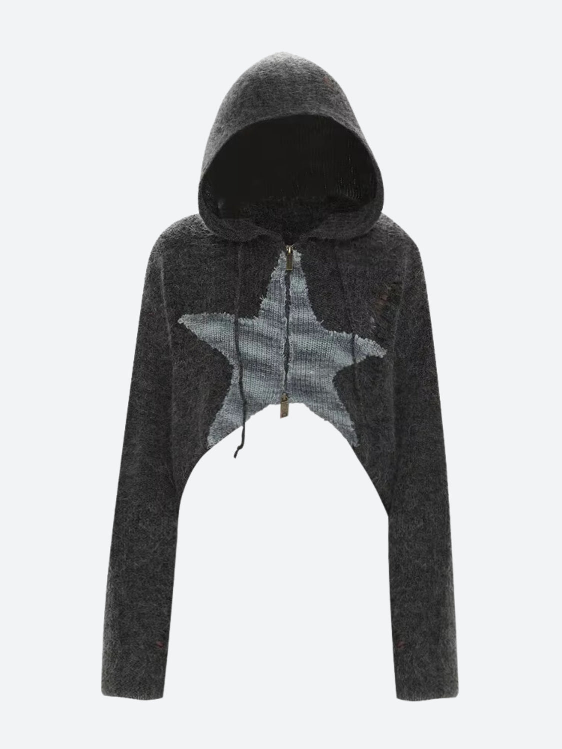 Y2K Star Hooded Cardigan