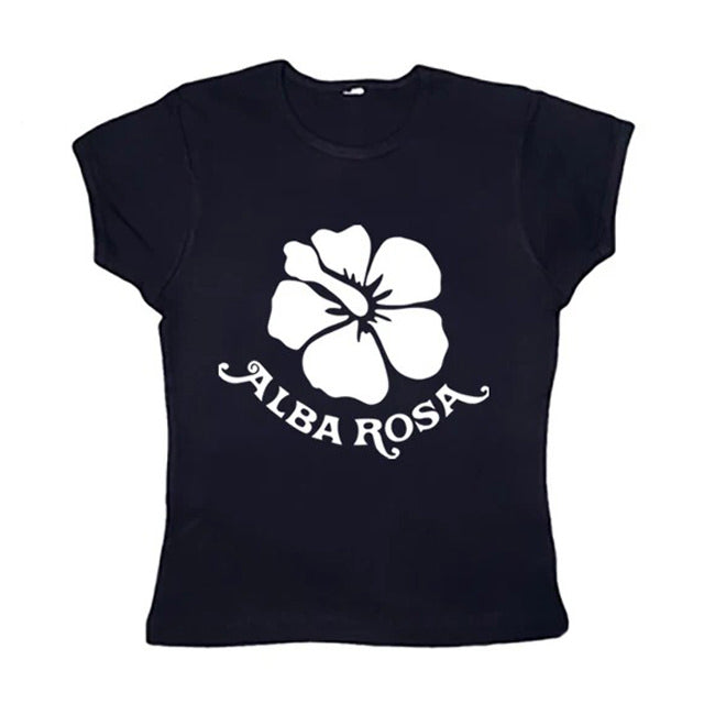 Y2K Alba Rosa Baby Tee
