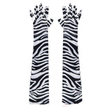 Zebra Pattern Gloves
