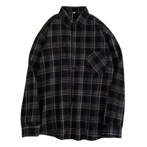 Casual Friday Aesthetic Plaid Shirt