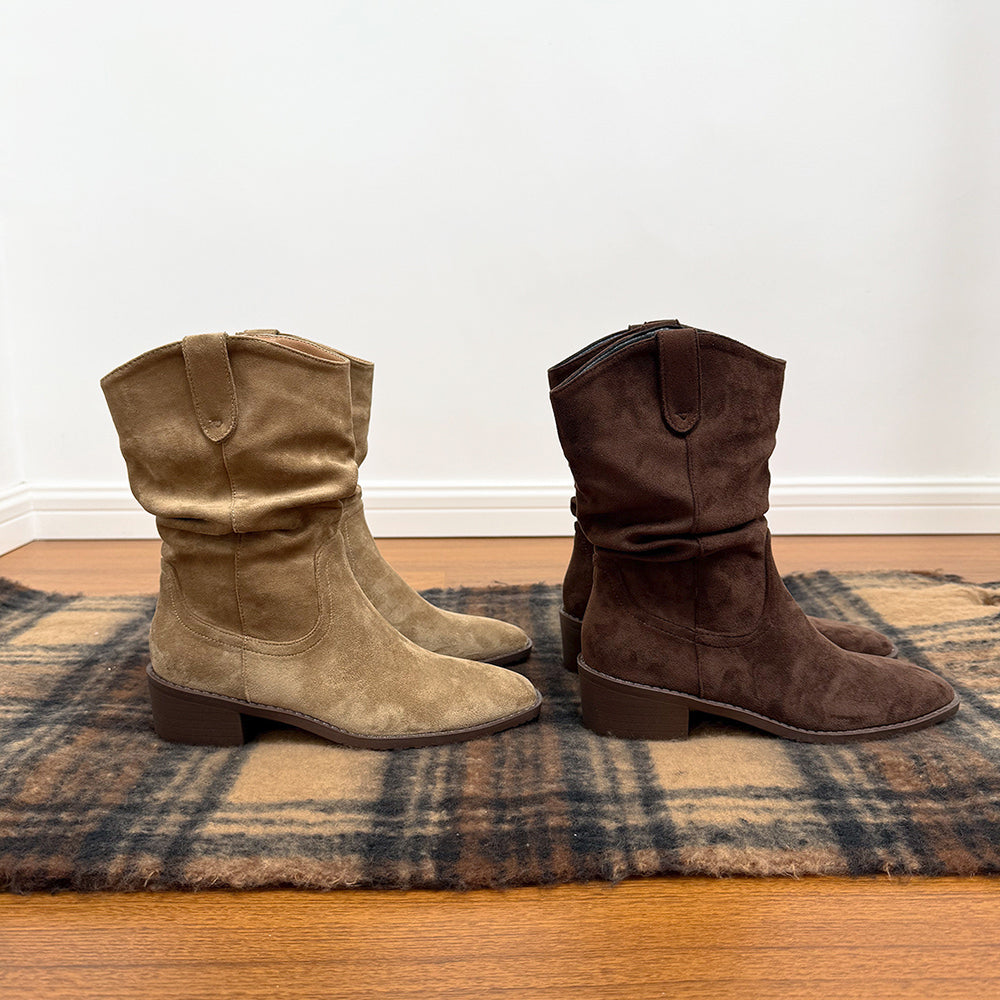 Midnight Paris Slouch Boots