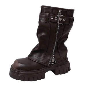 Forbidden Girlfriend Chunky Boots