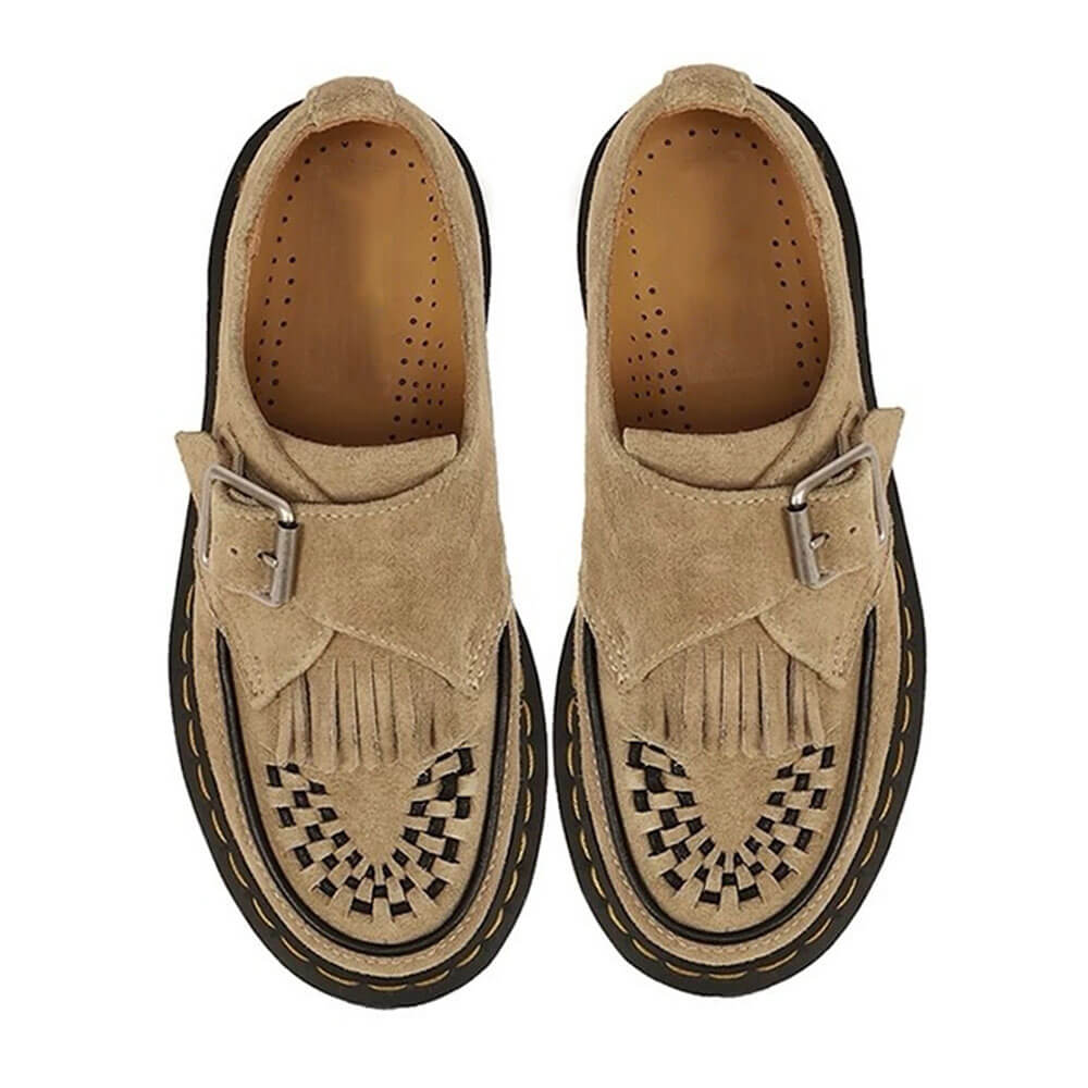 Self Made Fringe Suede Loafers