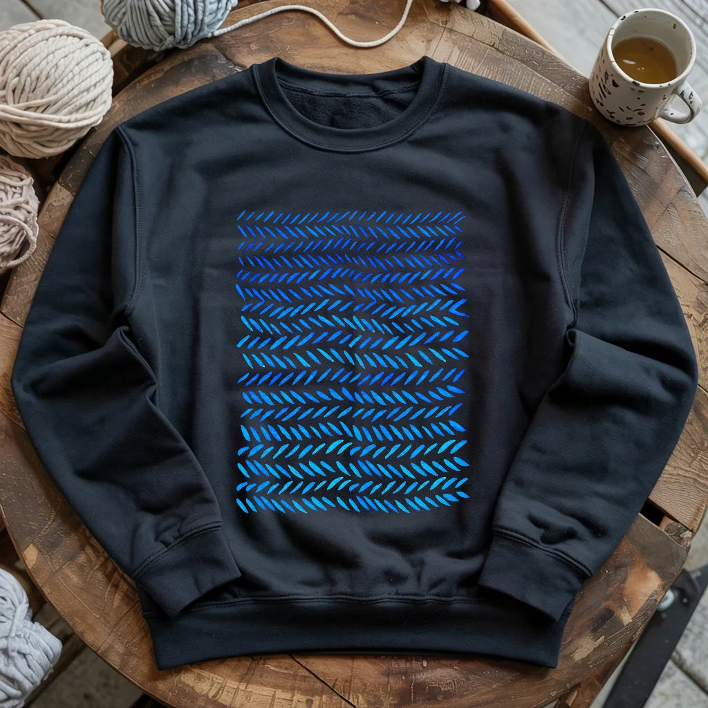 Watercolor knitting pattern Sweatshirt