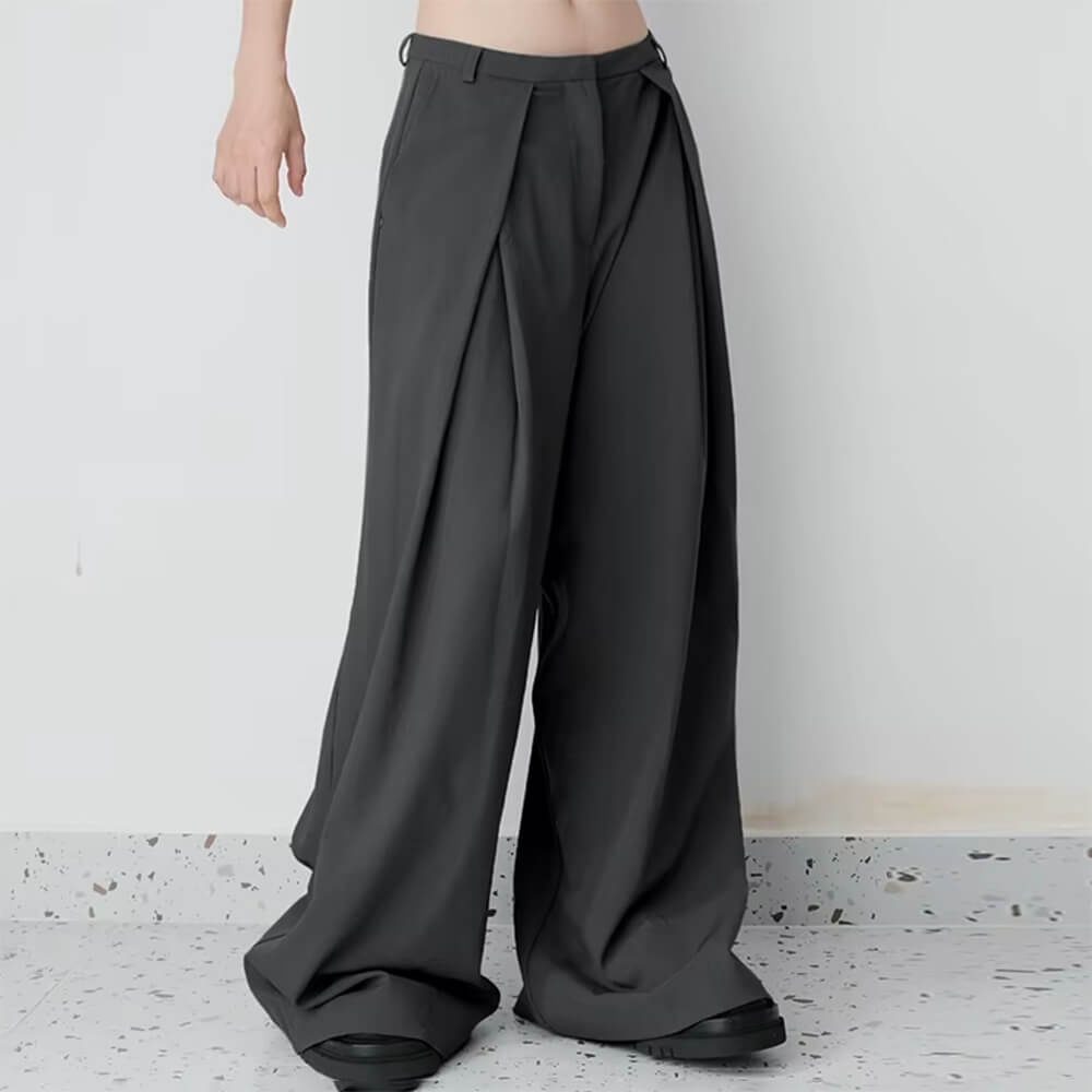 Dark Academia Wide-Leg Pants