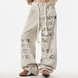 Downtown Girl Graffiti Denim Pants