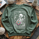 Skeleton Crocheter Tarot Sweatshirt