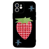 Gingham Strawberry iPhone Case