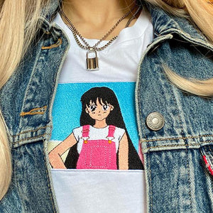 Anime Embroidered T-Shirt
