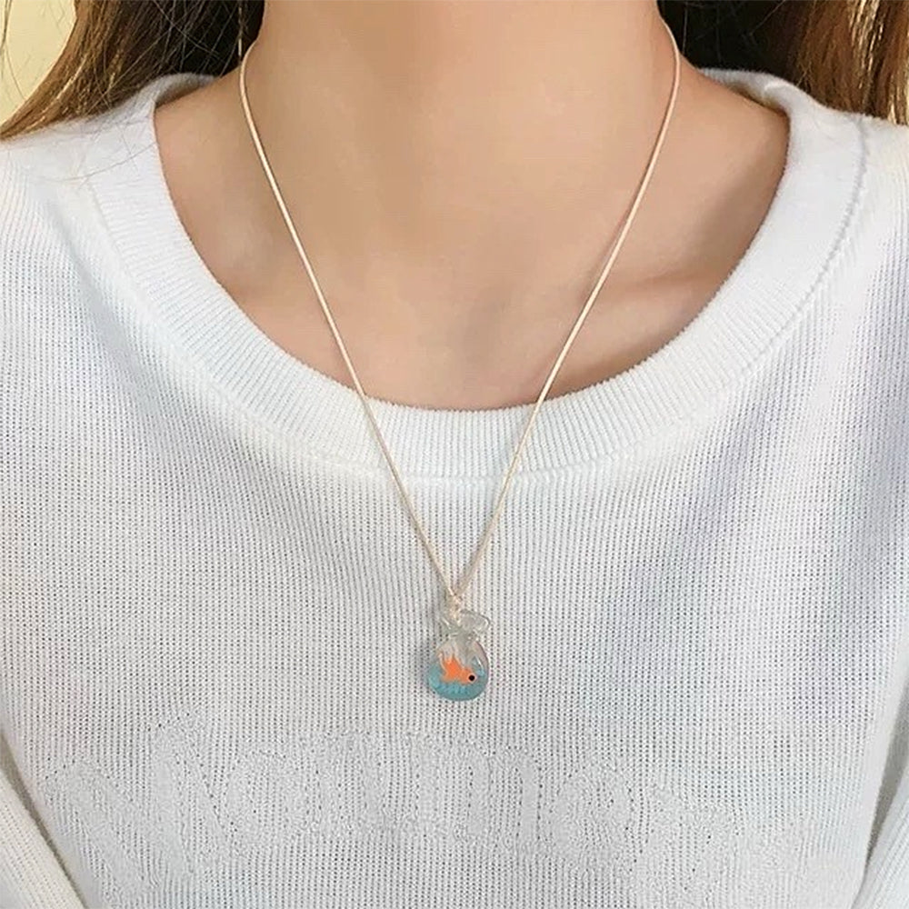 Goldfish Pendant Necklace